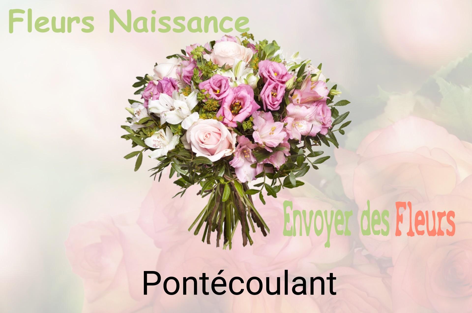 Bouquet de fleurs de naissance livré à Pontécoulant